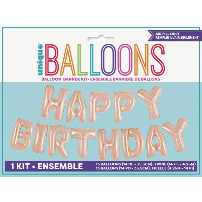 Ballons lettres rose gold 40 cm - Ballons/Ballons lettres