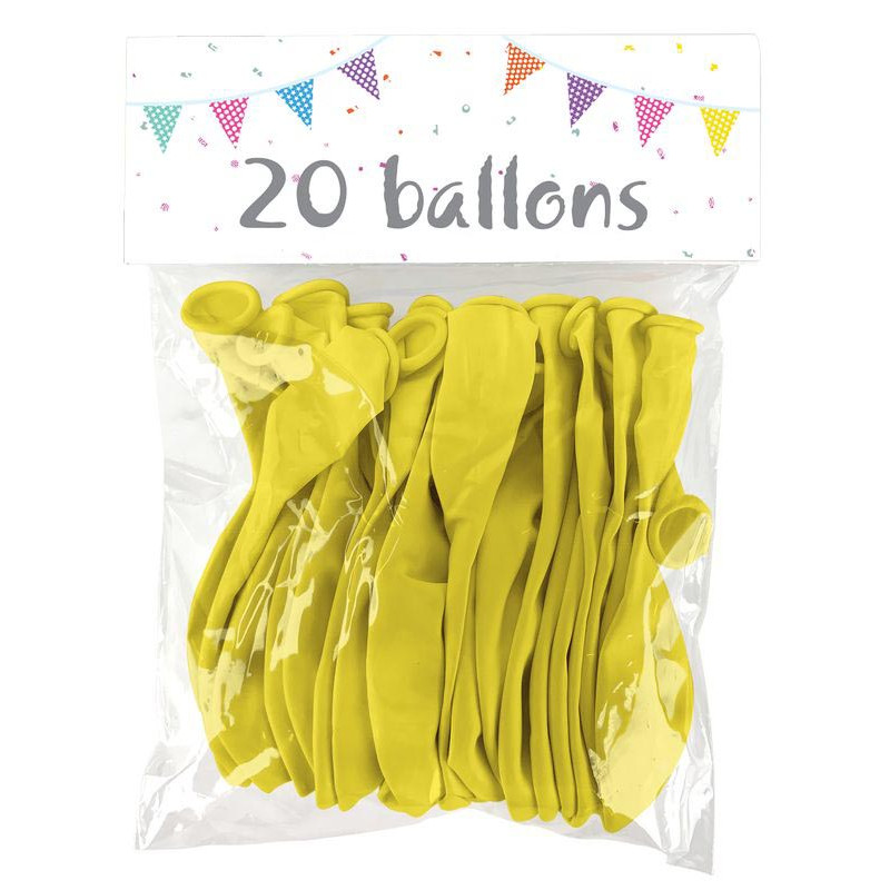 Sachet 20 ballons blanc nacre