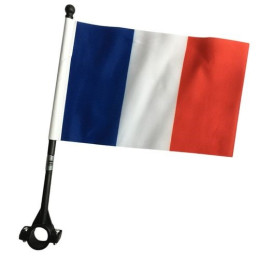 Drapeau France 15X21cm AVEC BATON