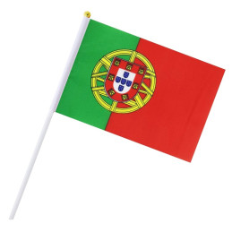 Grossiste Drapeau PORTUGAL 21 x 14 cm tissus Hampe 30 cm | Réservé aux ...